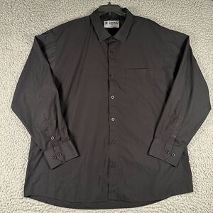 Dixxon Performance Bamboo Series Shirt‎ Mens 4X Black Button Up Long Sleeve